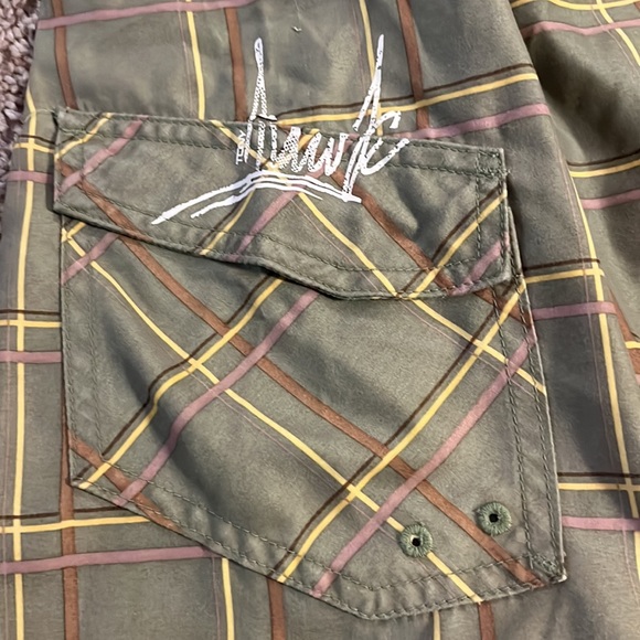 Tony Hawk Boys Size 7 (Large) Green Unlined Swim Trunks - Picture 5 of 7